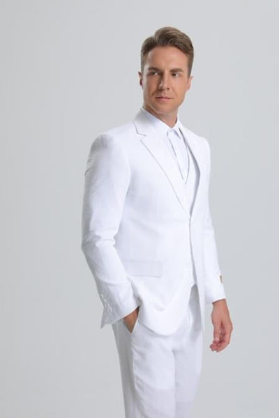 White Seersucker Suit