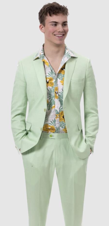 Mint Green Suit - Sage Green Suit