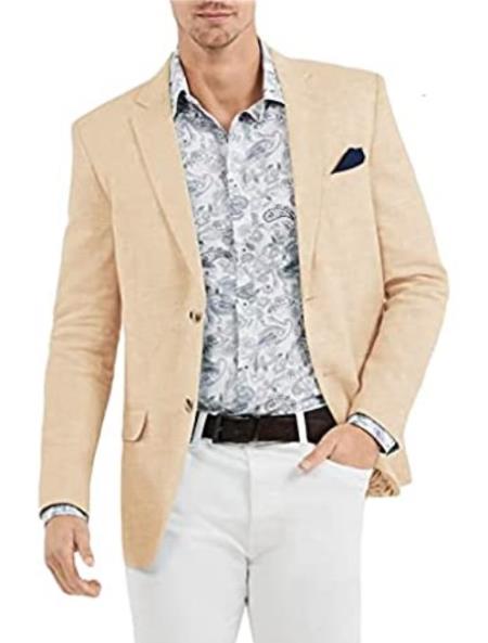 Linen Blazer - Black Linen Sportcoat main image 0