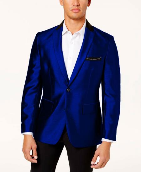Mens Shiny Blazer - Ivory Sateen Vested Suit main image 0