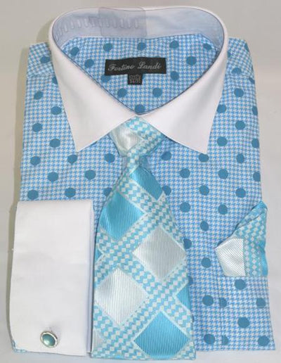 Turquoise Blue Dress Shirt
