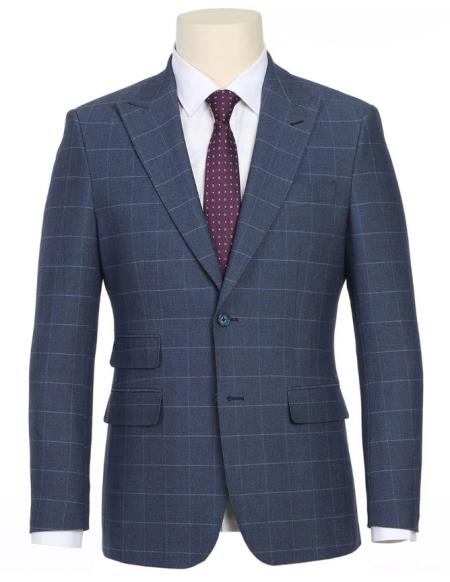 Light Blue Suit for Men – Slim Fit