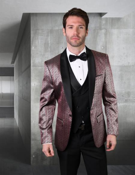 Statement Suits Burgundy