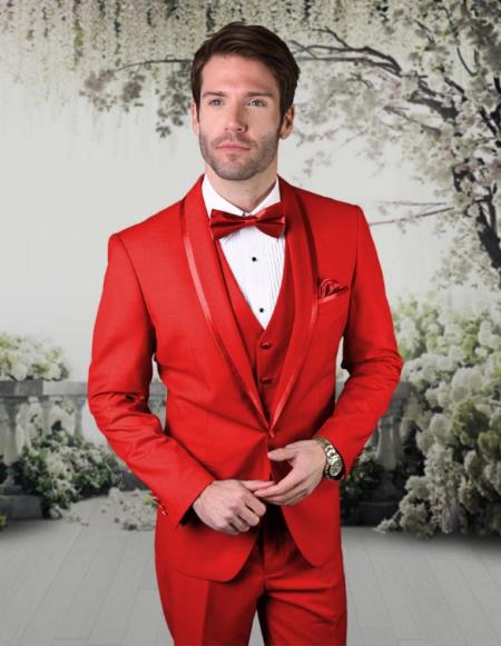 Statement Suits Red