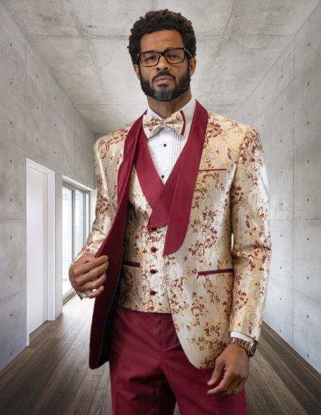 Statement Suits Burgundy