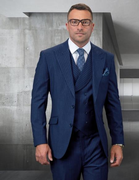 Statement Suits Navy