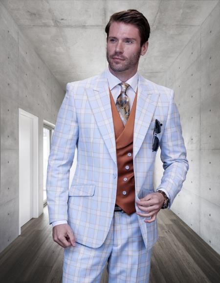 Statement Suits Blue