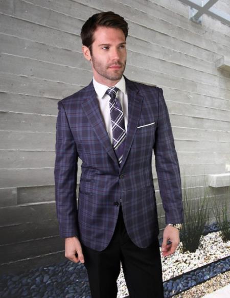 Statement Suits Eggplant