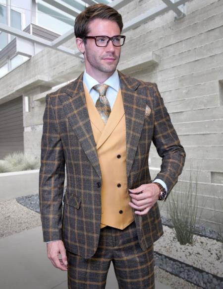 Statement Suits Camel