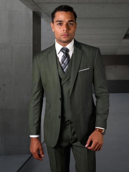 Statement Suits Olive