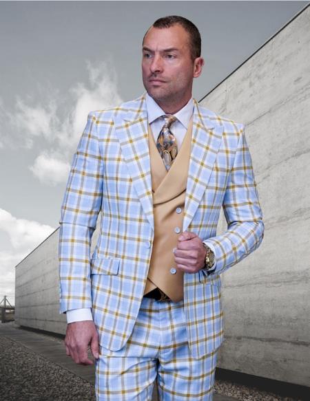 Statement Suits Blue