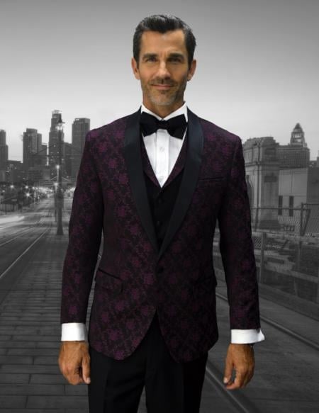 Statement Suits Burgundy