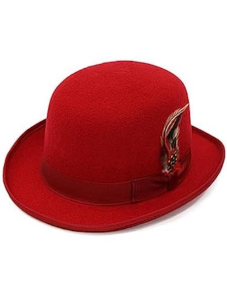 Mens Hat Red