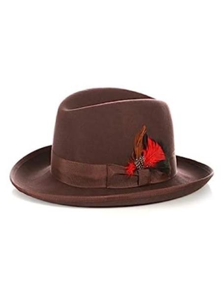 Mens Hat Brown