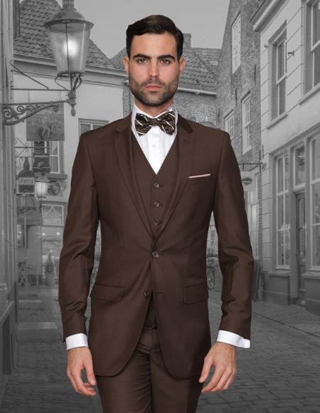 Statement Suits Brown