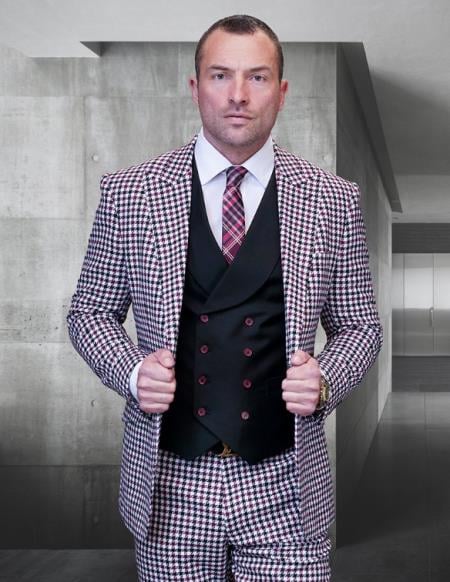 Statement Suits Burgundy