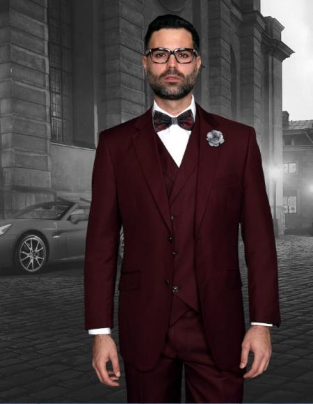 Statement Suits Burgundy