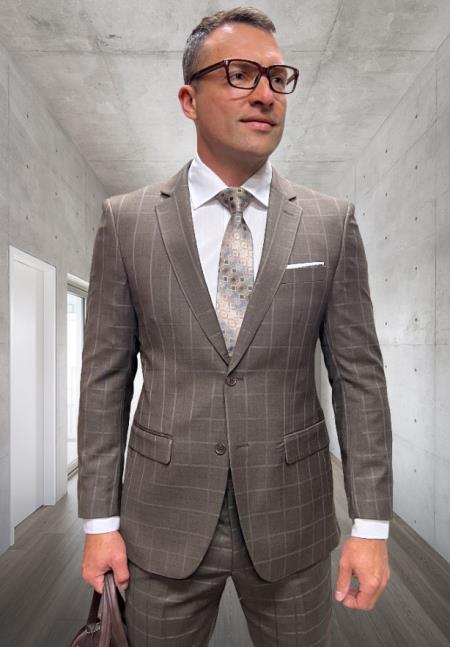 Statement Suits Brown