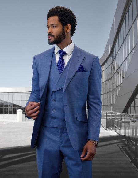 Statement Suits Steel Blue