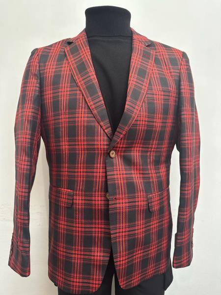 Mens Blazer - Red