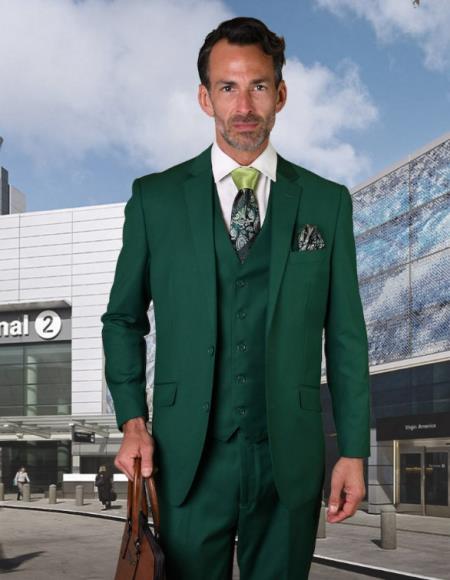 Statement Suits Forest Green
