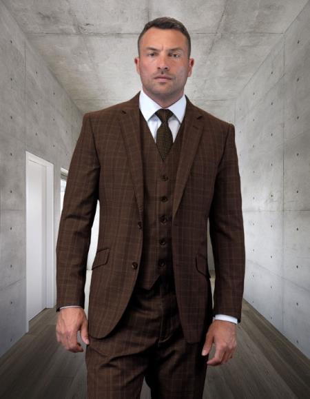 Statement Suits Brown