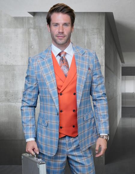 Statement Suits Blue