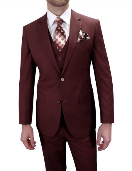 Statement Suits Burgundy