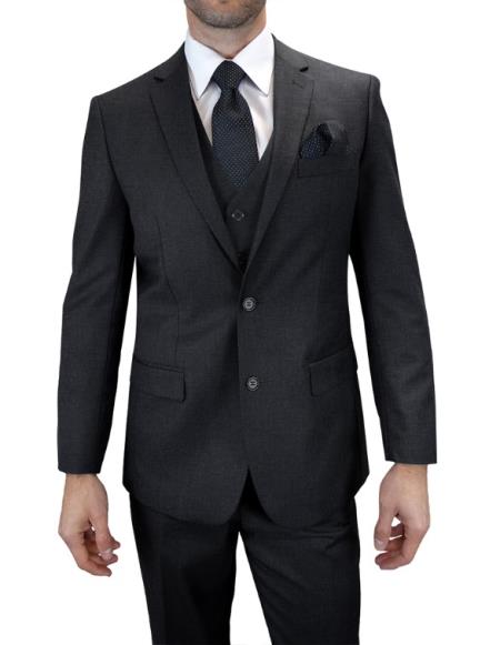 Statement Suits Heather Charcoal