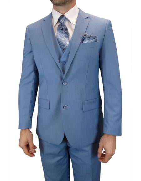 Statement Suits Steel Blue