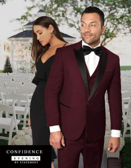 Statement Suits Burgundy