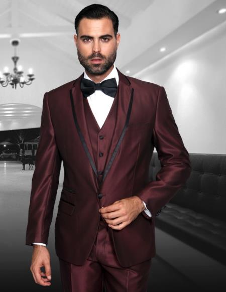 Statement Suits Burgundy