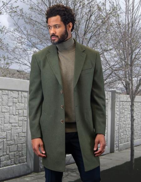 Statement Olive Overcoat
