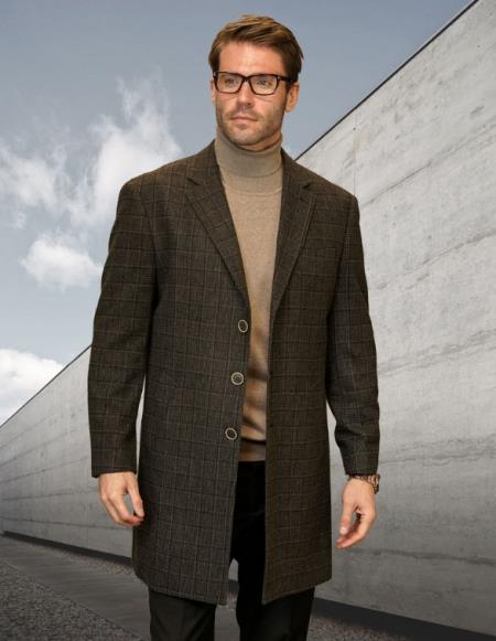 Statement Brown and Cashmere Long Coat