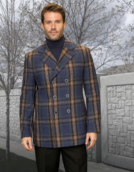 Statement Blue Peacoat and Cashmere