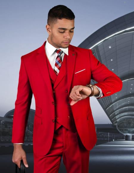 Statement Suits Red