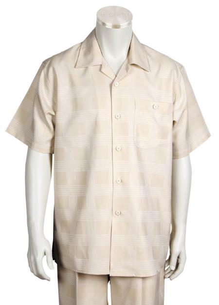 Mens Big and Tall Walking Suit - Tan