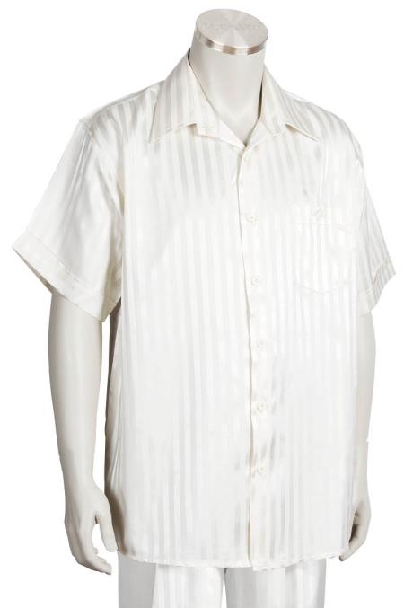 Mens Big and Tall Walking Suit - Off-White