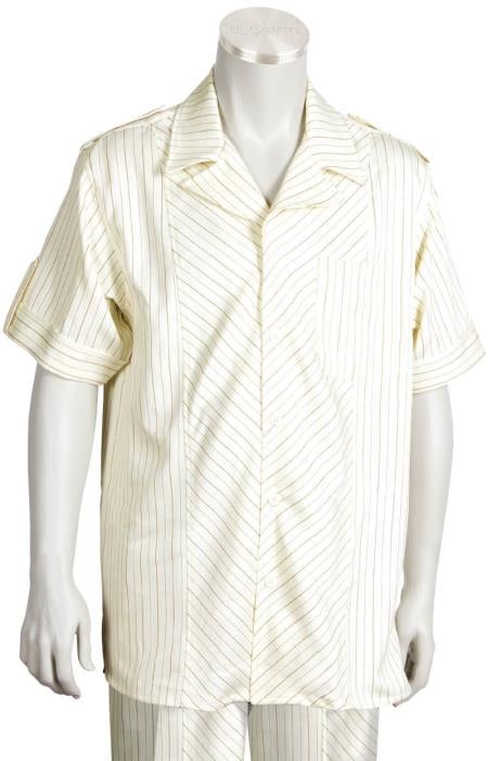 Mens Big and Tall Walking Suit - Off-White