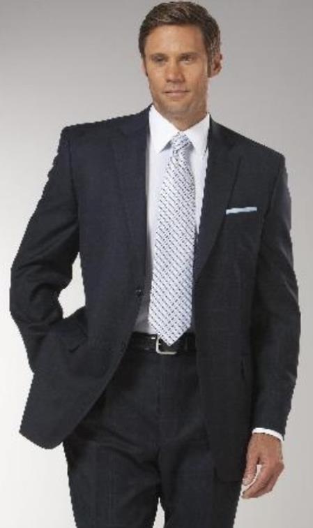 Navy Blue Plaid Suit - Blue Checkered Suit - Dark Blue Plaid Suit