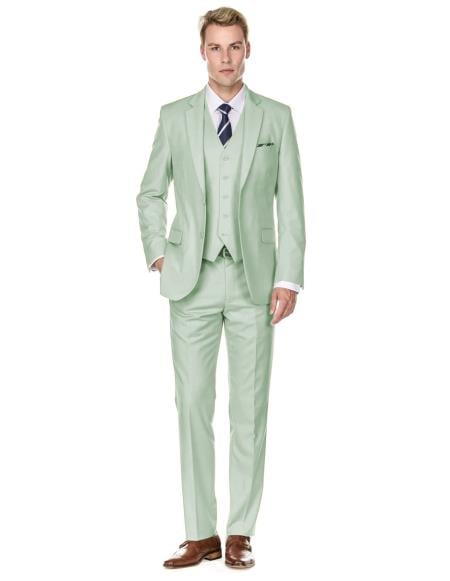 Retro Paris Suits Mens Suit Red main image 0