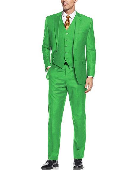Mens Light Green Suit - Neon Green Suit