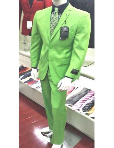 Mens Light Green Suit - Neon Green Suit