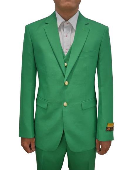 Mens Light Green Suit - Neon Green Suit