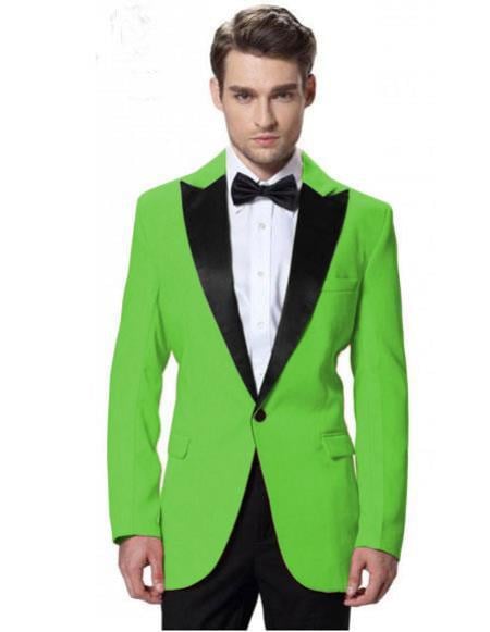 Mens Light Green Suit - Neon Green Suit