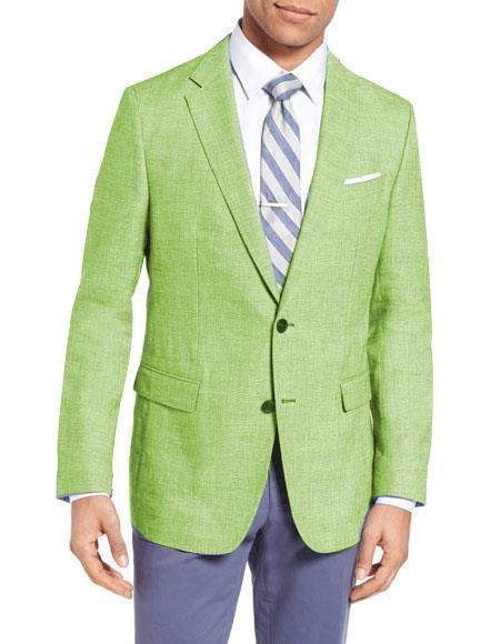 Mens Light Green Suit - Neon Green Suit