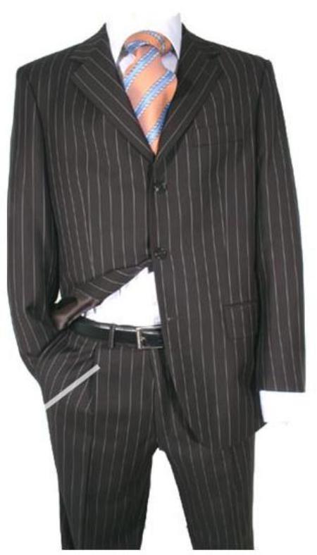 Humbug Striped Stand Out Suit Adult Black White
