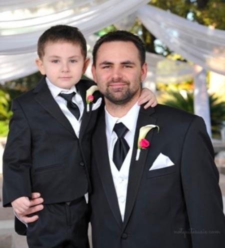 Dad And Son Matching Suits - Black Dad and Son Outfits