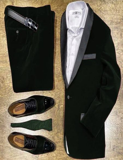 Green Velvet Suit