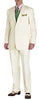mixing dressy with casual quality Two Button Super fine all saison/tendency summer Suits For Men Cream ivory off white color mensusa